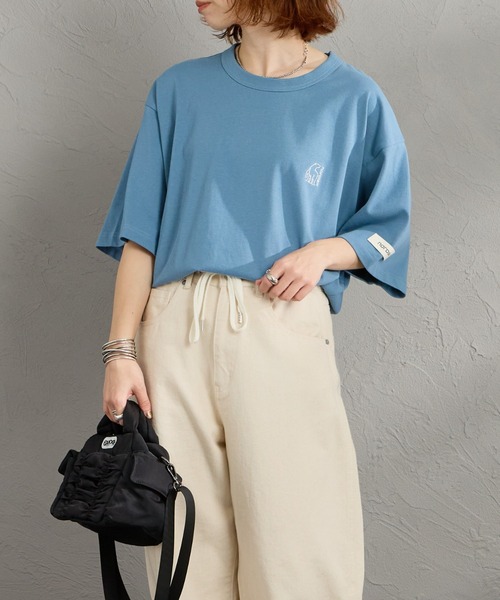 NORDISK（ノルディスク）の「[NORDISK/ノルディスク] 別注 バックロゴプリントTシャツ（Tシャツ/カットソー・レディース・ブルー/ブラック/ホワイト・XL/L/M/S）」の20枚目の写真