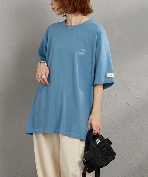 NORDISK（ノルディスク）の「[NORDISK/ノルディスク] 別注 バックロゴプリントTシャツ（Tシャツ/カットソー・レディース・ブルー/ブラック/ホワイト・XL/L/M/S）」の22枚目の写真