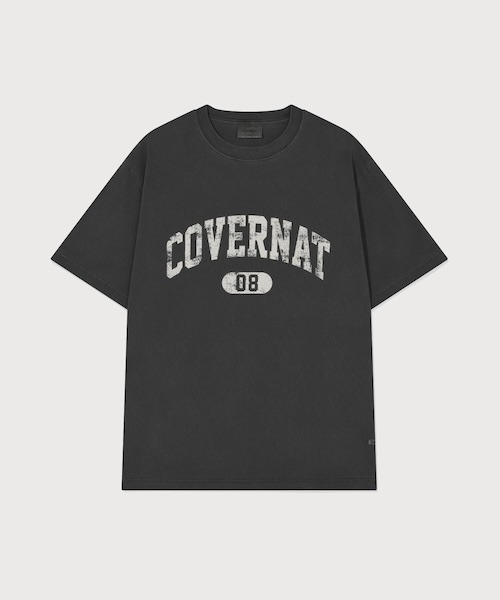 COVERNAT(カバーナット)の「CRACK ARCH LOGO DYEING T-SHIRT(Tシャツ/カットソー・メンズ・グリーン/アイボリー/チャコールグレー・X-LARGE/LARGE/MEDIUM/SMALL/X-SMALL)」の3枚目の写真