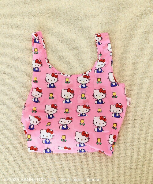 BAGGU（バグー）の「BAGGU/バグゥ STANDARD BAGGU SANRIO サンリオ ナイロン スタンダードバグゥ（トートバッグ・レディース・ブルー/ピンク/レッド/サックスブルー・ONE SIZE）」の4枚目の写真