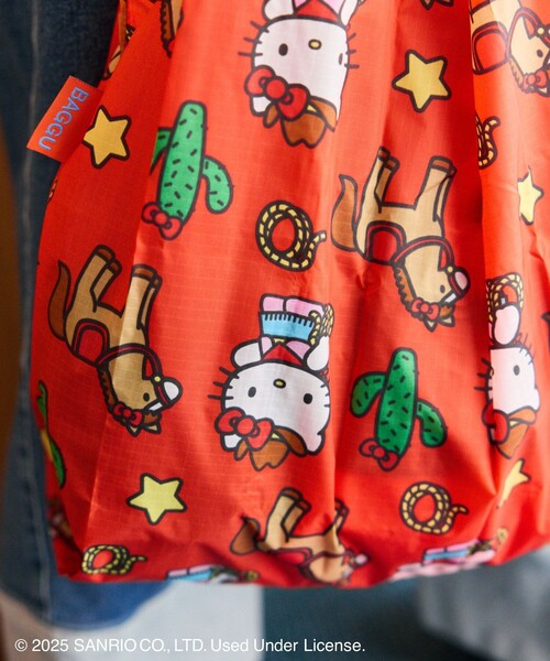 BAGGU（バグー）の「BAGGU/バグゥ STANDARD BAGGU SANRIO サンリオ ナイロン スタンダードバグゥ（トートバッグ・レディース・ブルー/ピンク/レッド/サックスブルー・ONE SIZE）」の6枚目の写真