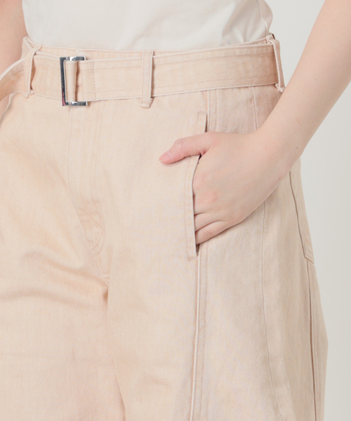 NEPLA.（ネプラ）の「NEPLA. ネプラ カーブベルトパンツ WOCBT-6S（デニムパンツ・レディース・ベージュ系その他・23）」の4枚目の写真