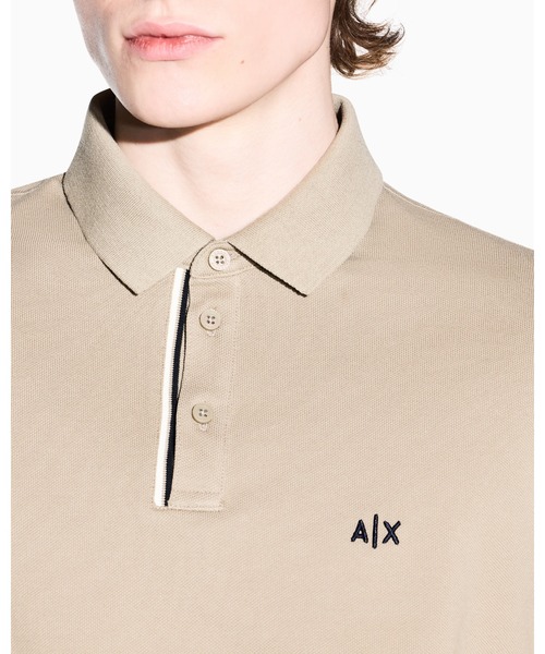 ARMANI EXCHANGE（アルマーニエクスチェンジ）の「【A|X アルマーニ エクスチェンジ】AXロゴ 半袖ポロシャツ/REGULAR（EC限定カラー含）（ポロシャツ・メンズ・ブラック/ベージュ・X-LARGE/SMALL/MEDIUM/LARGE/XX-LARGE/X-SMALL）」の8枚目の写真