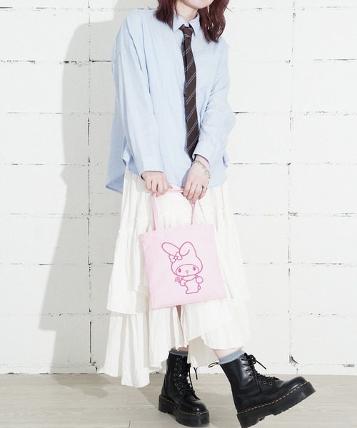 sanrio(サンリオ)の「"09"≪sanrio≫1ポケット キャンバス 刺繍 ミニ トートバッグ(トートバッグ・レディース・レッド/ラベンダー/ピンク/アイボリー/スカイブルー・ONE SIZE)」の16枚目の写真