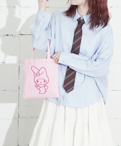 sanrio(サンリオ)の「"09"≪sanrio≫1ポケット キャンバス 刺繍 ミニ トートバッグ(トートバッグ・レディース・レッド/ラベンダー/ピンク/アイボリー/スカイブルー・ONE SIZE)」の17枚目の写真