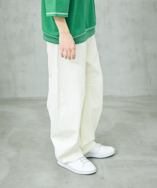 LAKOLE(ラコレ)の「カービングダックパンツ / 663696(その他パンツ・メンズ・ホワイト/ブラック・MEDIUM/LARGE)」の3枚目の写真