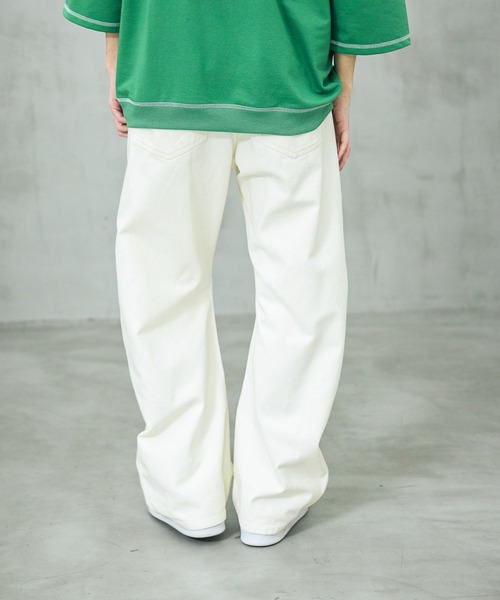 LAKOLE(ラコレ)の「カービングダックパンツ / 663696(その他パンツ・メンズ・ホワイト/ブラック・MEDIUM/LARGE)」の4枚目の写真
