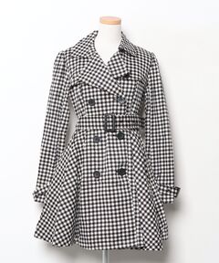 セール】【3色展開/シワになりにくい】スタンドカラーミドルトレンチ