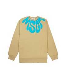 MSGM KIDS（エムエスジーエムキッズ）の「MSGM KIDS サイケウェーブ ネックロゴスウェットシャツ（スウェット）」