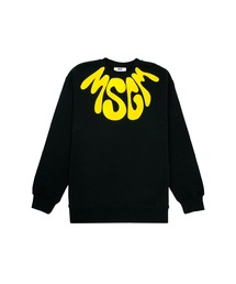 MSGM KIDS（エムエスジーエムキッズ）の「MSGM KIDS サイケウェーブ ネックロゴスウェットシャツ（スウェット）」