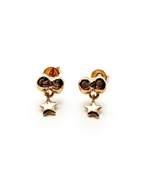 CARROLL キャロル リボンドロップスターデザインピアス