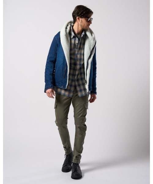 wjk(ダヴルジェイケイ)の「M47 banana slim pants(カーゴパンツ・メンズ・ブラック/カーキ・SMALL/MEDIUM/LARGE/X-LARGE)」の22枚目の写真