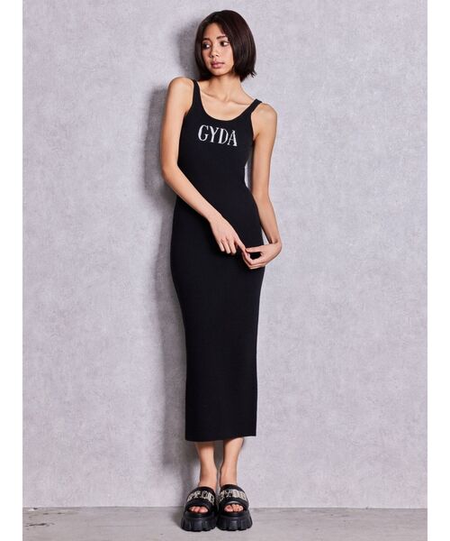 GYDA（ジェイダ）の「GYDA jacquard longニットワンピース（ワンピース・レディース・ベージュ/ブラック/グレー・FREE）」の5枚目の写真