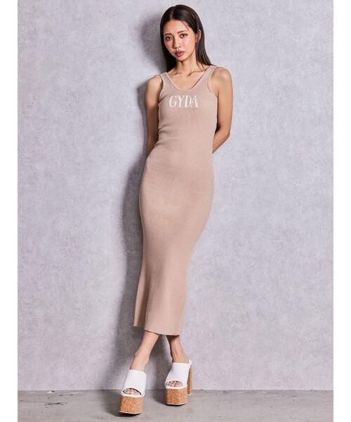 GYDA（ジェイダ）の「GYDA jacquard longニットワンピース（ワンピース・レディース・ベージュ/ブラック/グレー・FREE）」の9枚目の写真