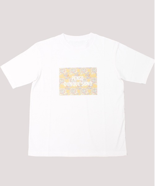 and it_(アンドイット)の「ラタイデアプリントTシャツ(Tシャツ/カットソー・レディース・ホワイト系1/ブラック系2/ブラック系1/ホワイト系3/ホワイト系2・M-L)」の3枚目の写真