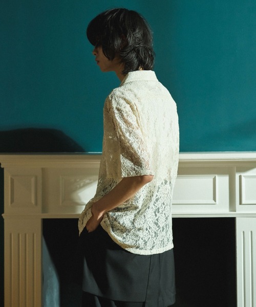 CAMPHOR WOOD(カンファーウッド)の「FLOWER BIJOU SHEER H/S SHIRTS / フラワーラインストーンシアH/Sシャツ(シャツ/ブラウス・メンズ・ブラック/ホワイト・LARGE/MEDIUM/SMALL)」の22枚目の写真