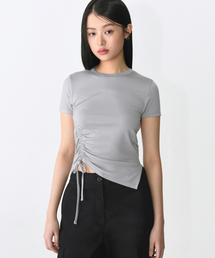 ウィメンズテンセルサイドルーシッドTシャツ[ライトグレー]