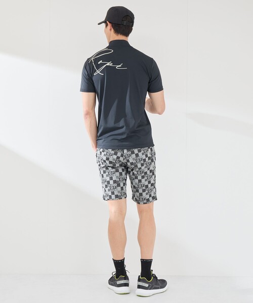 JUN&ROPE'(ジュンアンドロペ)の「【UV】【吸水速乾】ロゴグラフィック半袖モックネックシャツ(Tシャツ/カットソー・メンズ・ホワイト/サックスブルー/ブラック・XL/M/L)」の9枚目の写真