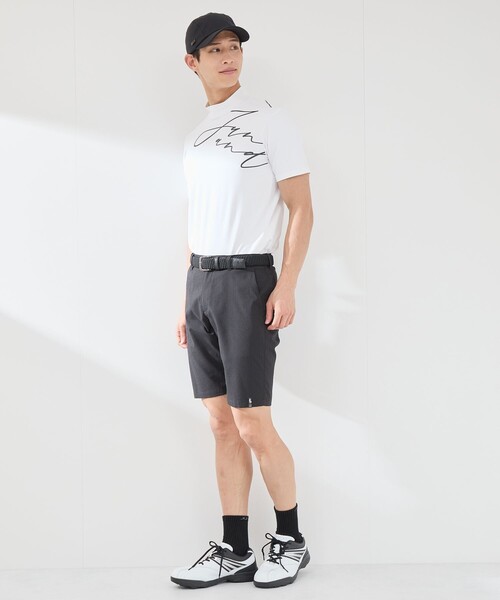 JUN&ROPE'(ジュンアンドロペ)の「【UV】【吸水速乾】ロゴグラフィック半袖モックネックシャツ(Tシャツ/カットソー・メンズ・ホワイト/サックスブルー/ブラック・XL/M/L)」の12枚目の写真