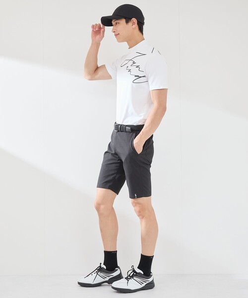 JUN&ROPE'(ジュンアンドロペ)の「【UV】【吸水速乾】ロゴグラフィック半袖モックネックシャツ(Tシャツ/カットソー・メンズ・ホワイト/サックスブルー/ブラック・XL/M/L)」の13枚目の写真