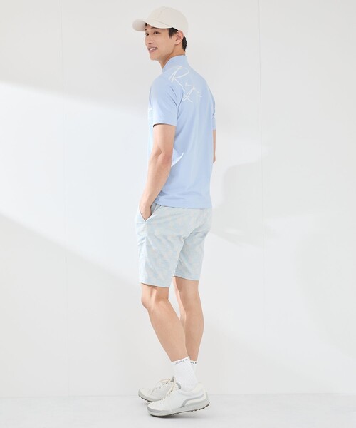 JUN&ROPE'(ジュンアンドロペ)の「【UV】【吸水速乾】ロゴグラフィック半袖モックネックシャツ(Tシャツ/カットソー・メンズ・ホワイト/サックスブルー/ブラック・XL/M/L)」の18枚目の写真