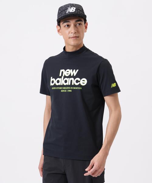 New Balance Golf(ニューバランスゴルフ)の「【new balance golf】S/SLEEVE MOCK NECK PULLOVER(Tシャツ/カットソー・メンズ・ブラック/グリーン系その他/ホワイト・X-LARGE/XX-LARGE/LARGE/MEDIUM)」の1枚目の写真
