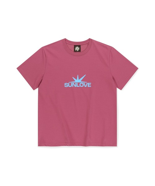 SUNLOVE(サンラブ)の「Daybreak Logo Tee(Tシャツ/カットソー・レディース・チャコール/グリーン/ピンク/ホワイト/ブルー・S/M/L/XL)」の12枚目の写真