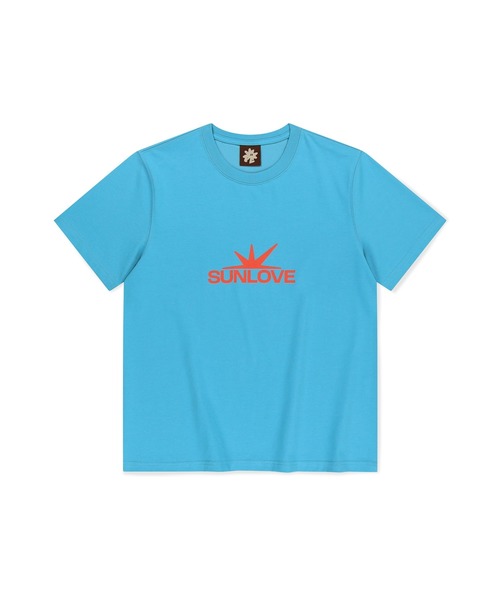 SUNLOVE(サンラブ)の「Daybreak Logo Tee(Tシャツ/カットソー・レディース・チャコール/グリーン/ピンク/ホワイト/ブルー・S/M/L/XL)」の11枚目の写真