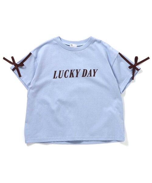 algy(アルジー)の「ヘビロテ半袖Tシャツ(Tシャツ/カットソー・キッズ・オフホワイト/ブラック/サックスブルー・120/130/140/150/160)」の6枚目の写真