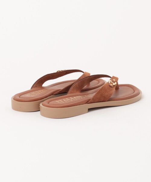 ITALIAN SHOEMAKERS(イタリアンシューメーカー)の「【ITALIAN SHOEMAKERS】レザートングフラットサンダル(962351)(サンダル・レディース・ブラウン・37/38/36/35)」の3枚目の写真