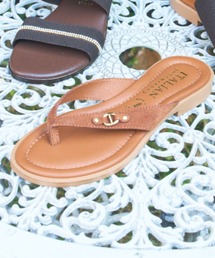 【ITALIAN SHOEMAKERS】レザートングフラットサンダル(962351)