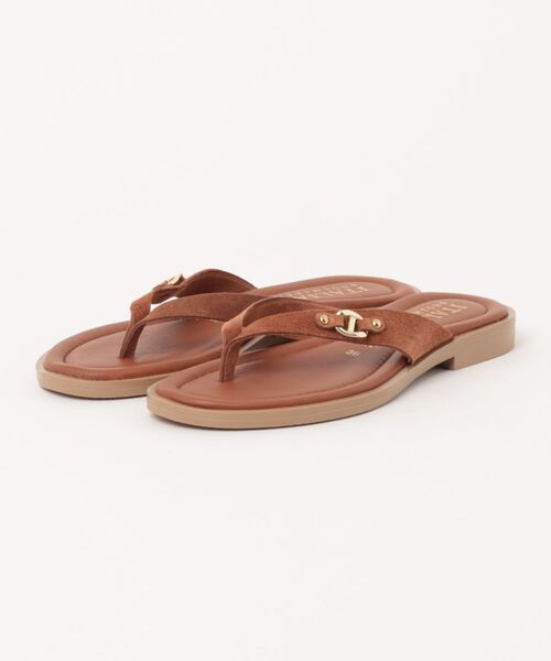 ITALIAN SHOEMAKERS(イタリアンシューメーカー)の「【ITALIAN SHOEMAKERS】レザートングフラットサンダル(962351)(サンダル・レディース・ブラウン・37/38/36/35)」の5枚目の写真