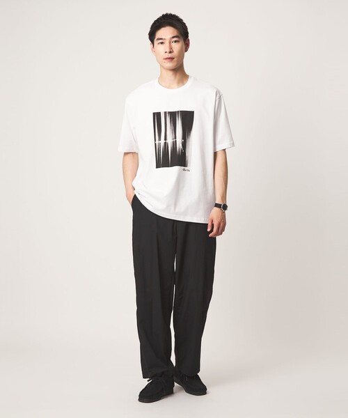green label relaxing(グリーンレーベルリラクシング)の「【別注】<WILLIAM KLEIN>クルーネック 半袖 Tシャツ(Tシャツ/カットソー・メンズ・その他2/その他1/ホワイト/ブラック・XL/M/L)」の11枚目の写真