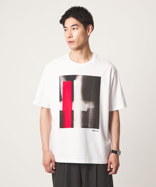 green label relaxing(グリーンレーベルリラクシング)の「【別注】<WILLIAM KLEIN>クルーネック 半袖 Tシャツ(Tシャツ/カットソー・メンズ・その他2/その他1/ホワイト/ブラック・XL/M/L)」の16枚目の写真