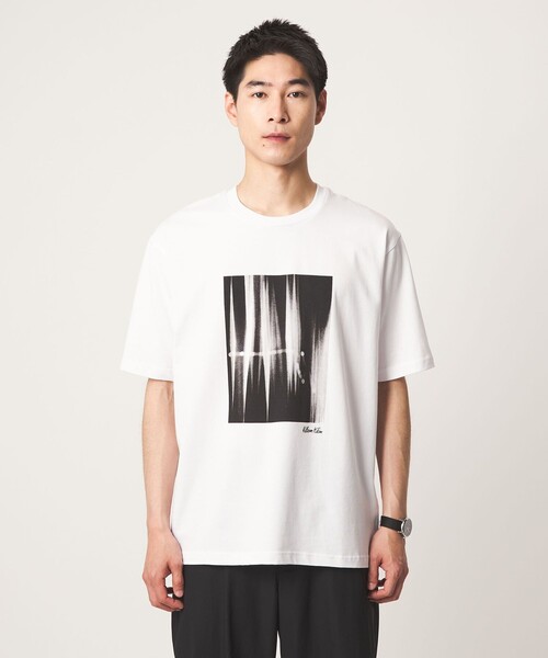 green label relaxing(グリーンレーベルリラクシング)の「【別注】<WILLIAM KLEIN>クルーネック 半袖 Tシャツ(Tシャツ/カットソー・メンズ・その他2/その他1/ホワイト/ブラック・XL/M/L)」の18枚目の写真