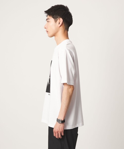 green label relaxing(グリーンレーベルリラクシング)の「【別注】<WILLIAM KLEIN>クルーネック 半袖 Tシャツ(Tシャツ/カットソー・メンズ・その他2/その他1/ホワイト/ブラック・XL/M/L)」の9枚目の写真