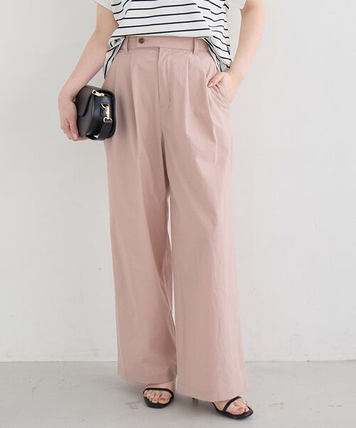le.coeur blanc（ルクールブラン）の「【撥水・UV・接触冷感】2タックパンツ（その他パンツ・レディース・ライトピンク/ブラック/カーキオリーブ・36/38）」の5枚目の写真