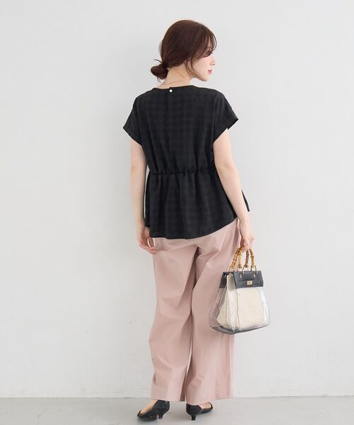 le.coeur blanc（ルクールブラン）の「【撥水・UV・接触冷感】2タックパンツ（その他パンツ・レディース・ライトピンク/ブラック/カーキオリーブ・36/38）」の12枚目の写真