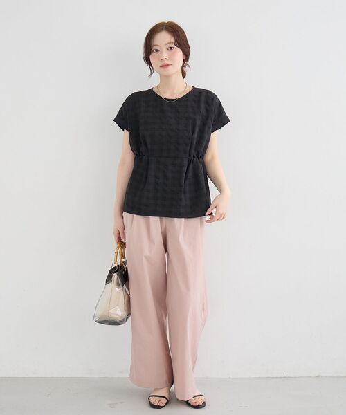 le.coeur blanc（ルクールブラン）の「【撥水・UV・接触冷感】2タックパンツ（その他パンツ・レディース・ライトピンク/ブラック/カーキオリーブ・36/38）」の13枚目の写真
