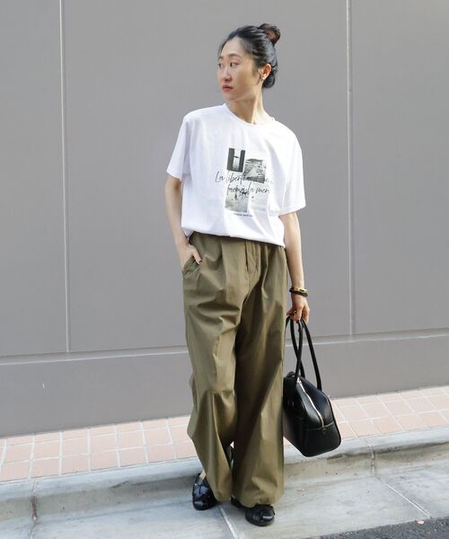 le.coeur blanc（ルクールブラン）の「【撥水・UV・接触冷感】2タックパンツ（その他パンツ・レディース・ライトピンク/ブラック/カーキオリーブ・36/38）」の16枚目の写真