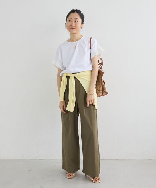 le.coeur blanc（ルクールブラン）の「【撥水・UV・接触冷感】2タックパンツ（その他パンツ・レディース・ライトピンク/ブラック/カーキオリーブ・36/38）」の17枚目の写真
