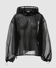 BLOUSE WITH HOOD AND DRAWSTRINGS