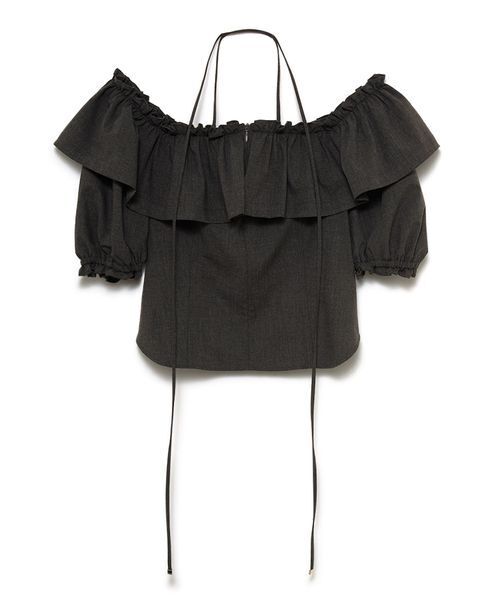 SORIN(ソリン )の「Off Shoulder Corset Blouse/オフショルダー コルセットブラウス(シャツ/ブラウス・レディース・ストライプ/ダークグレー・38)」の14枚目の写真