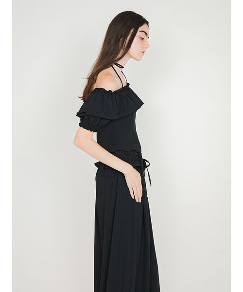 SORIN(ソリン )の「Off Shoulder Corset Blouse/オフショルダー コルセットブラウス(シャツ/ブラウス・レディース・ストライプ/ダークグレー・38)」の18枚目の写真