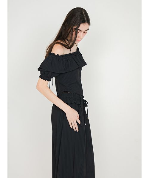 SORIN(ソリン )の「Off Shoulder Corset Blouse/オフショルダー コルセットブラウス(シャツ/ブラウス・レディース・ストライプ/ダークグレー・38)」の19枚目の写真