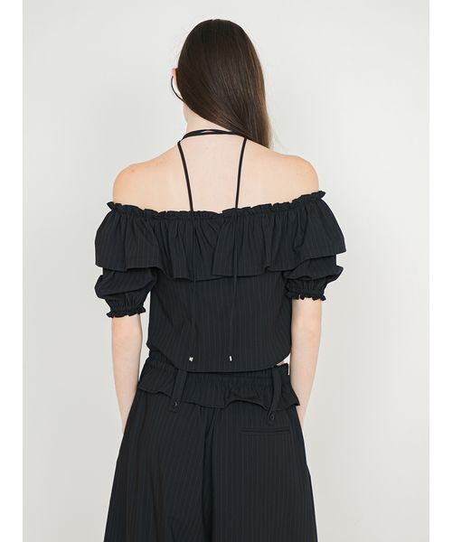 SORIN(ソリン )の「Off Shoulder Corset Blouse/オフショルダー コルセットブラウス(シャツ/ブラウス・レディース・ストライプ/ダークグレー・38)」の20枚目の写真
