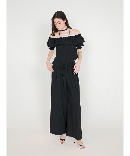 SORIN(ソリン )の「Off Shoulder Corset Blouse/オフショルダー コルセットブラウス(シャツ/ブラウス・レディース・ストライプ/ダークグレー・38)」の21枚目の写真