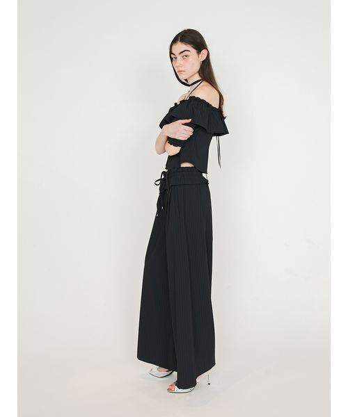 SORIN(ソリン )の「Off Shoulder Corset Blouse/オフショルダー コルセットブラウス(シャツ/ブラウス・レディース・ストライプ/ダークグレー・38)」の22枚目の写真
