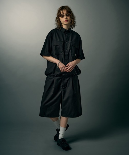 WETTEMPT(ウィテンプト)の「FUNCTIONAL 1 TUCK HALF SLACKS / ファンクショナルワンタックハーフスラックス(その他パンツ・メンズ・ブラック/チャコールグレー・LARGE/MEDIUM/SMALL)」の13枚目の写真