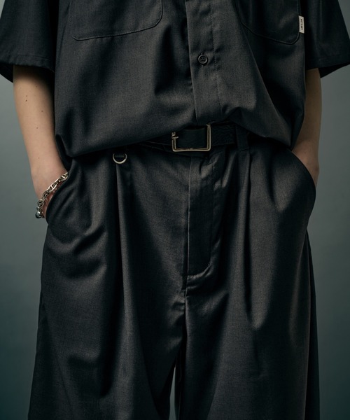 WETTEMPT(ウィテンプト)の「FUNCTIONAL 1 TUCK HALF SLACKS / ファンクショナルワンタックハーフスラックス(その他パンツ・メンズ・ブラック/チャコールグレー・LARGE/MEDIUM/SMALL)」の21枚目の写真